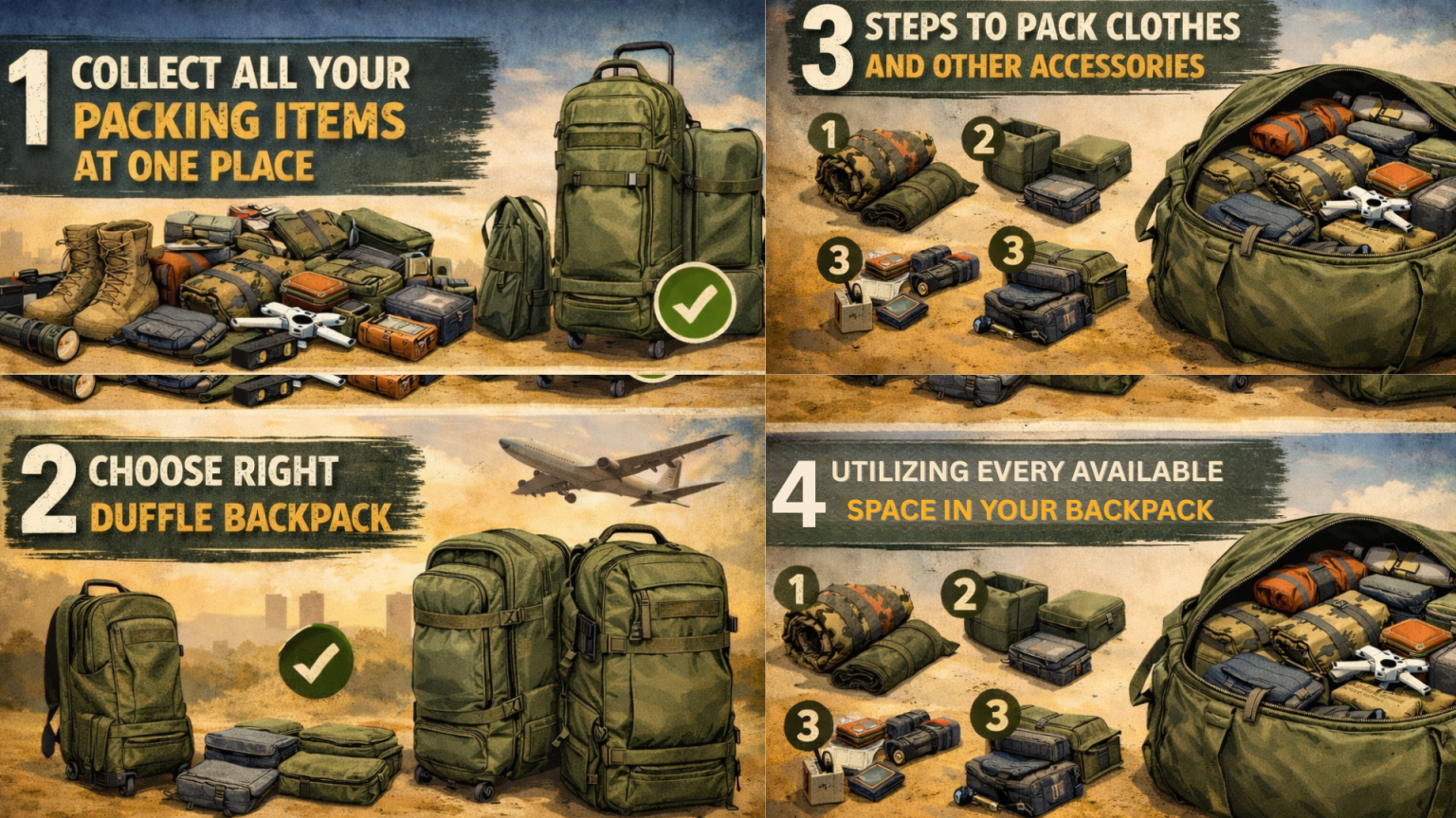 4 Military Duffel Bag Packing Tips for Travel in 2026