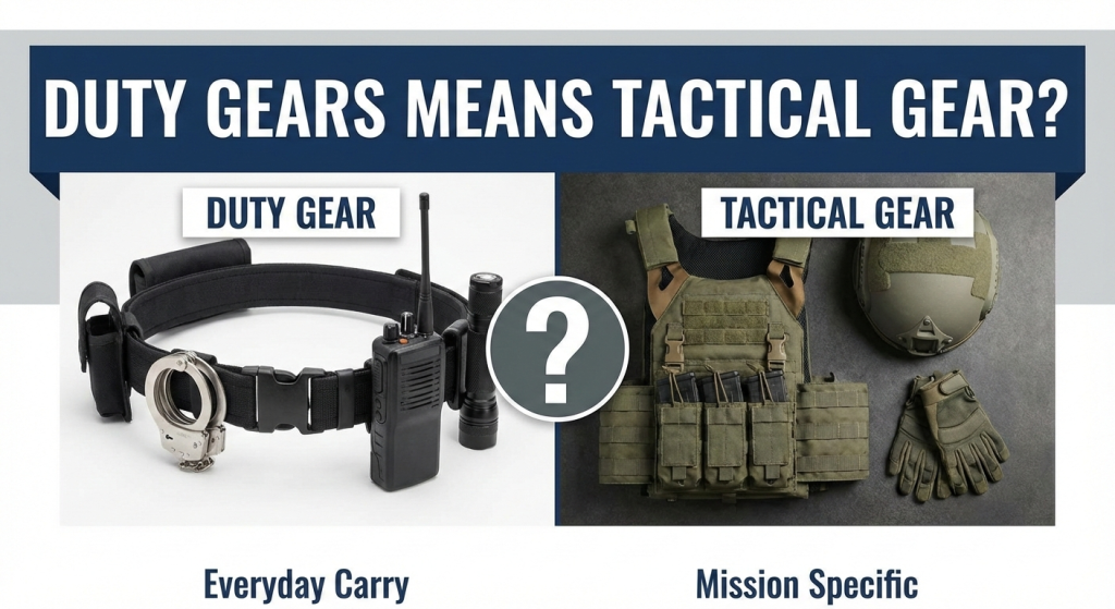 Is duty gears means tactical gear?