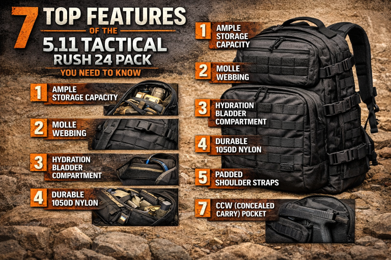 7 Top Features of the 5.11 Tactical Rush 24 Pack You Need to Know