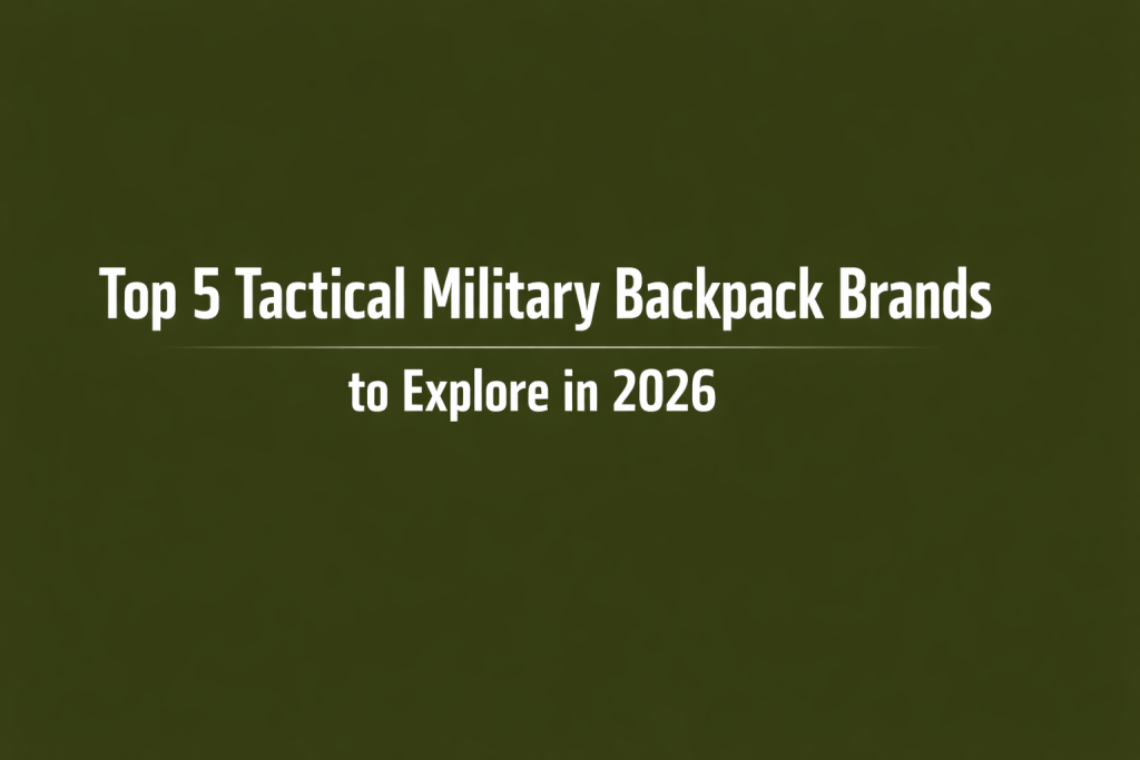 Top 5 Tactical Military backpack Brands to explore in 2026