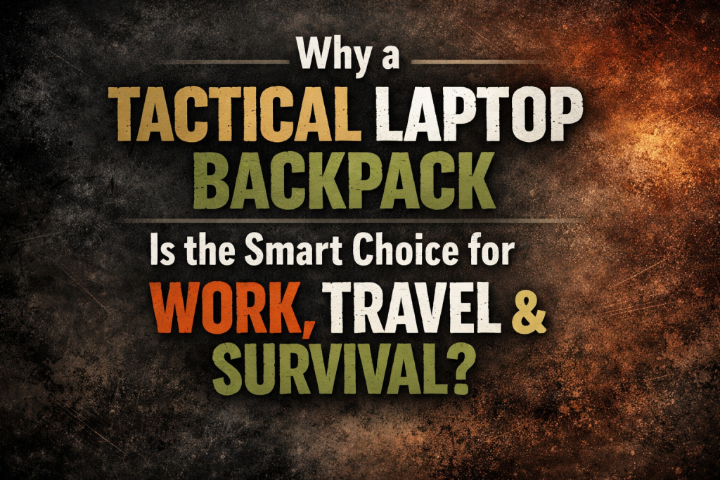 Tactical Laptop Backpack Is the Smart Choice for Work, Travel & Survival