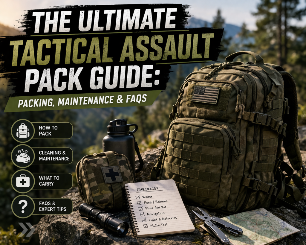 The Ultimate Tactical Assault Pack Guide: Packing, Maintenance & FAQs