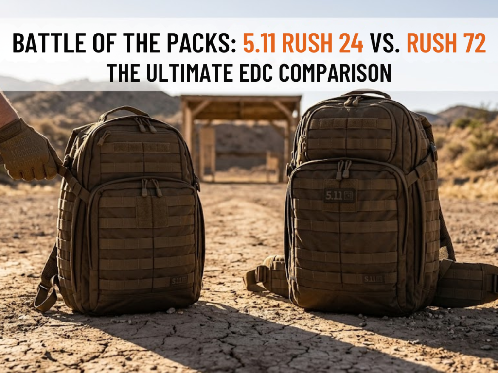 5.11 Rush 24 vs Rush 72: Which Tactical Military Backpack is Best for Your EDC? 5.11 Rush 24 vs Rush 72: Choose the best military backpack for you