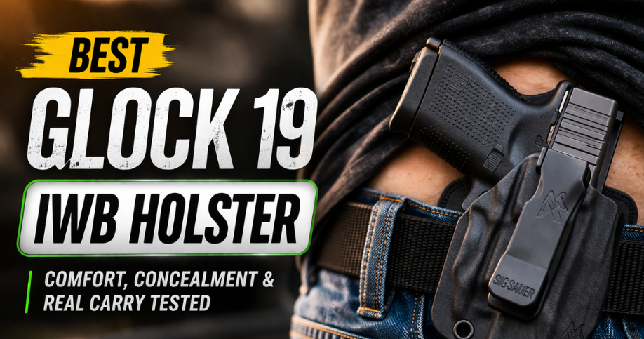 Best Glock 19 IWB Holster (2026): Comfort, Concealment & Real Carry Tested Best Glock 19 IWB holster (2026) for comfort and concealment.