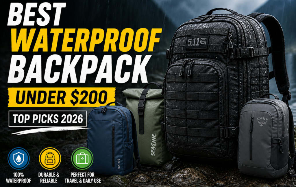 Best Waterproof Backpack Under $200 (2026 Top Picks)