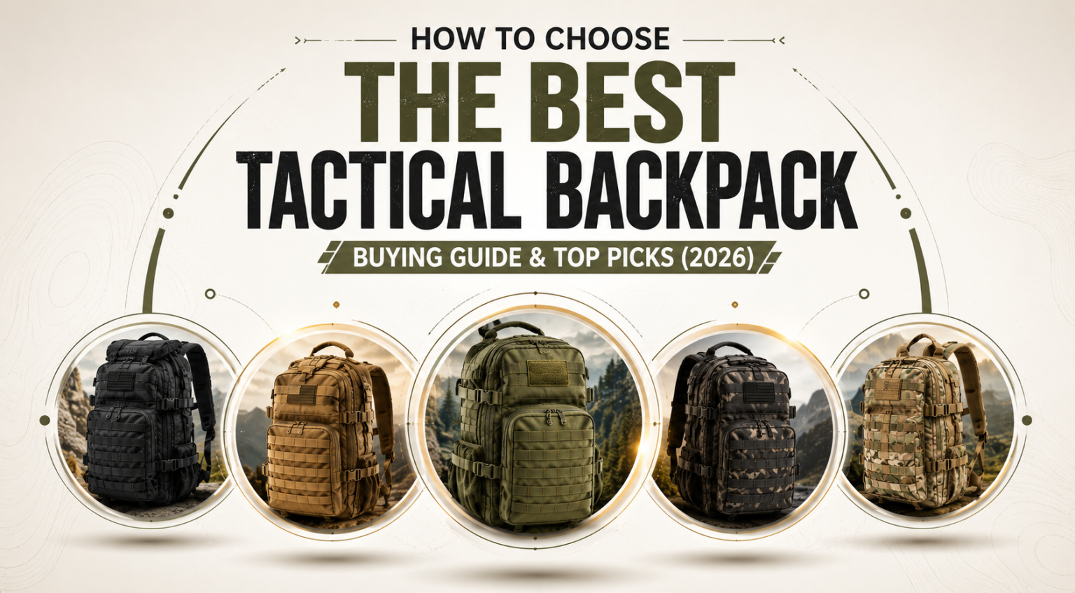 How to Choose the Best Tactical Backpack: Buying Guide & Top Picks (2026) How to Choose the Best Tactical Backpack Buying Guide & Top Picks (2026)